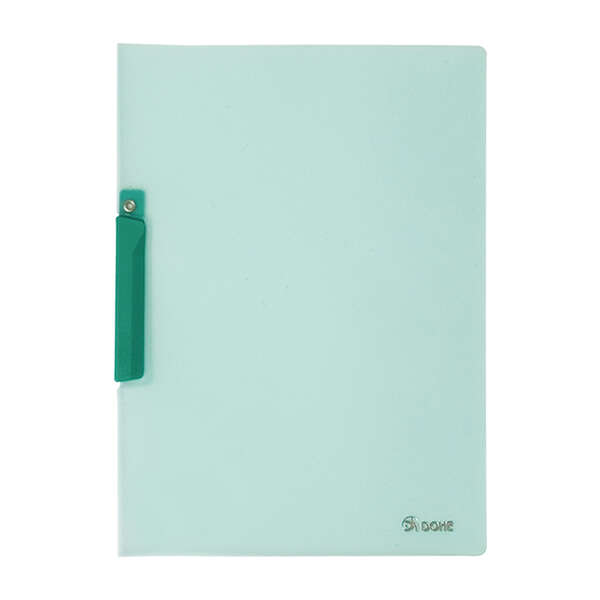 Cartellina Dohe con clip girevole formato A4 - Realizzata in polipropilene traslucido da 450 micron - Colore verde Cartellina Dohe con clip girevole formato A4 - Realizzata in polipropilene traslucido da 450 micron - Colore verde