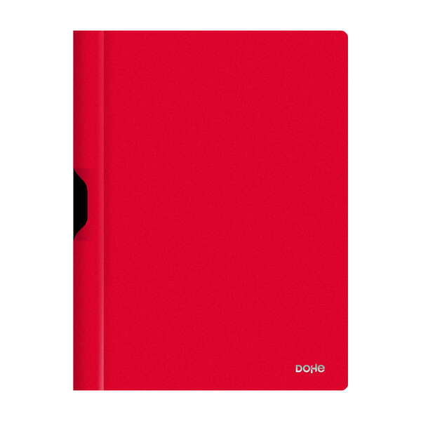Cartellina Dohe con clip metallica - Formato A4 - Realizzata in polipropilene opaco da 350 micron - Colore rosso Cartellina Dohe con clip metallica - Formato A4 - Realizzata in polipropilene opaco da 350 micron - Colore rosso