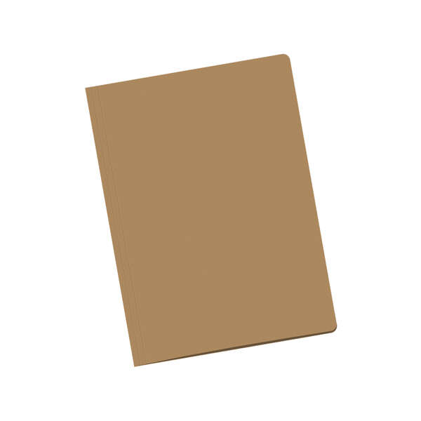 Dohe Confezione da 50 cartelline in cartoncino da 170 g A4 - Con fessura per fastener - Resistenti e durevoli - Ideali per organizzare documenti - Colore marrone chiaro