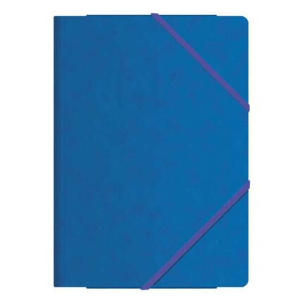 Dohe Cartelline con elastici a tre alette - Formato A4 - Realizzate in cartoncino di prima qualità - Plastificate - Chiusura con elastici piatti