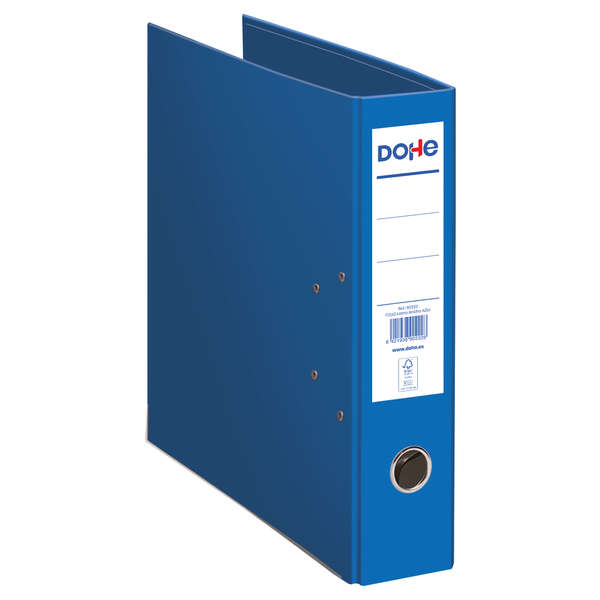 Dohe Ecofile Raccoglitore a leva Formato Folio 320x285 mm - Cartone rigido rivestito - Occhiello