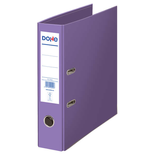 Dohe Ecofile Raccoglitore a leva formato Folio 320x285 mm - Cartone rigido rivestito - Anello Dohe Ecofile Raccoglitore a leva formato Folio 320x285 mm - Cartone rigido rivestito - Anello