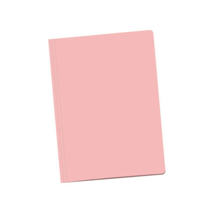 Dohe Confezione da 50 sottocartelle in cartoncino da 180 g A4 - Con fessura per fermaglio - Resistenti e durevoli - Ideali per organizzare documenti - Colore rosa chiaro
