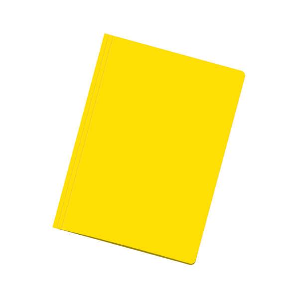 Dohe Confezione da 50 buste in cartoncino da 180 g A4 - Con fessura per fastener - Resistenti e durevoli - Ideali per organizzare documenti - Colore giallo