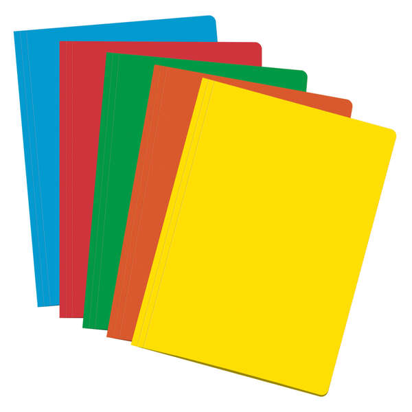 Dohe Confezione da 50 buste in cartoncino da 180 g A4 - Con fessura per fastener - Resistenti e durevoli - Ideali per organizzare documenti - Colori assortiti