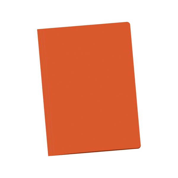 Dohe Confezione da 50 cartelline formato Folio - Realizzate in cartoncino da 180 g - Con fessura per fastener - Resistenti e durevoli - Colore arancione