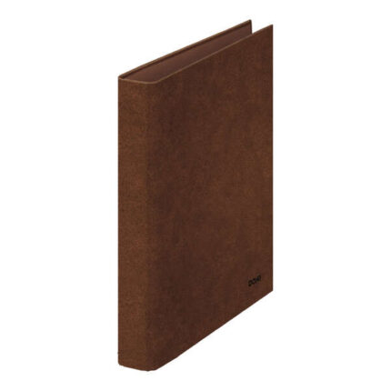 Dohe Raccoglitore a 2 anelli misti 25 mm formato Folio naturale - Cartone rivestito - Carta stampata e plastificata - Colore cuoio
