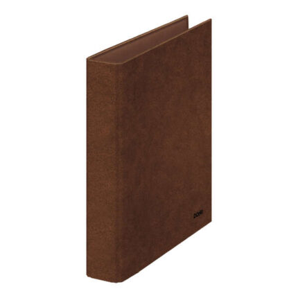 Dohe Cartella con 2 anelli misti da 40 mm formato Folio naturale - Cartone rivestito - Carta stampata e plastificata - Colore pelle