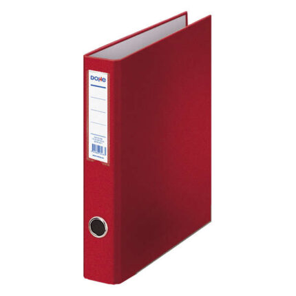 Dohe Raccoglitore a 2 anelli misti da 40 mm - Formato Folio - Dimensioni 285x350x60 mm - Occhiello e porta biglietti sul dorso - Cartone rivestito in polipropilene - Colore rosso