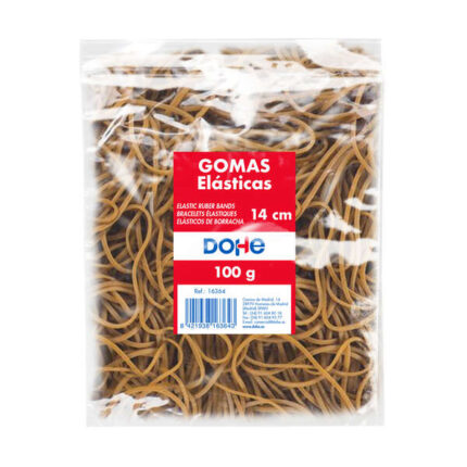 Elastici Dohe - Lunghezza 14 cm - Realizzati in lattice ad alta resistenza ed elasticità - Confezione da 100 g