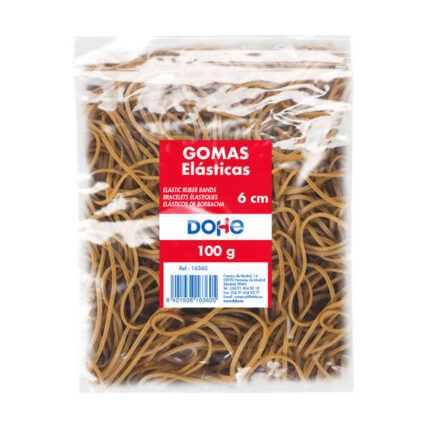 Elastici Dohe - Lunghezza 6 cm - Realizzati in lattice ad alta resistenza ed elasticità - Confezione da 100 g