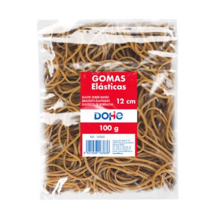 Dohe Elastici in lattice - Lunghezza 12 cm - Elevata resistenza ed elasticità - Confezione da 100 g