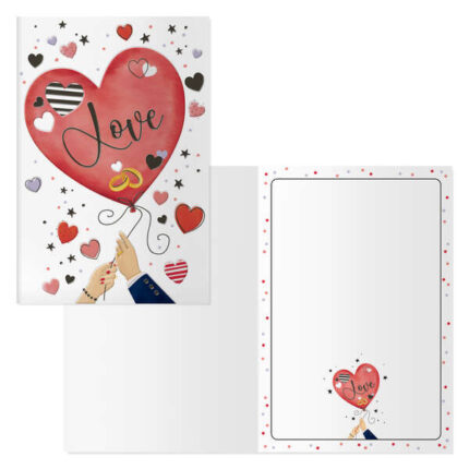 Dohe Confezione da 6 biglietti di auguri di San Valentino - 11