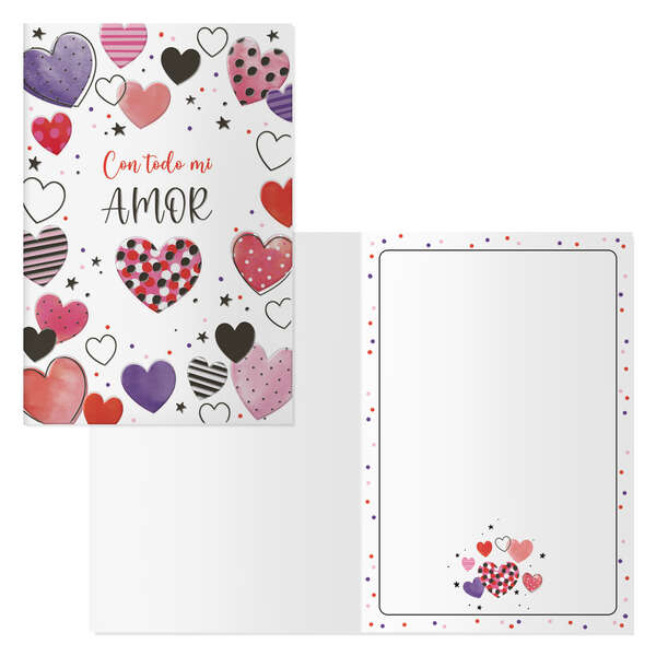 Dohe Confezione da 6 biglietti di auguri di San Valentino - 11