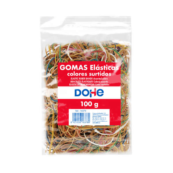 Dohe Elastici in lattice - 100 g - Elevata resistenza ed elasticità - Assortimento di colori