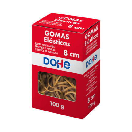 Gomme elastiche Dohe - Lunghezza 8 cm - Realizzate in lattice ad alta resistenza ed elasticità - Confezione da 100 g
