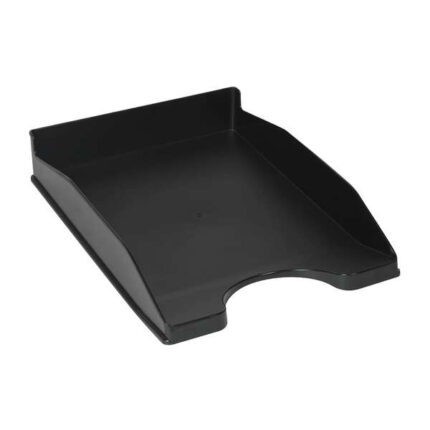 Dohe +Mab Vassoio da tavolo per documenti formato A4 - Dimensioni 255x60x335 mm - Realizzato in polistirene di alta qualità - Impilabile - Materiale riciclabile al 100% - Colore nero