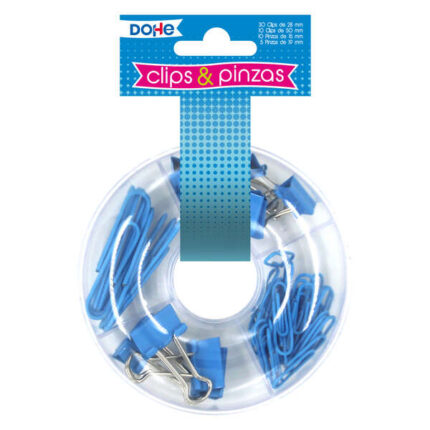 Dohe Set di fermagli - 10 fermagli da 15 mm e 5 fermagli da 19 mm - Varietà di misure per diversi usi