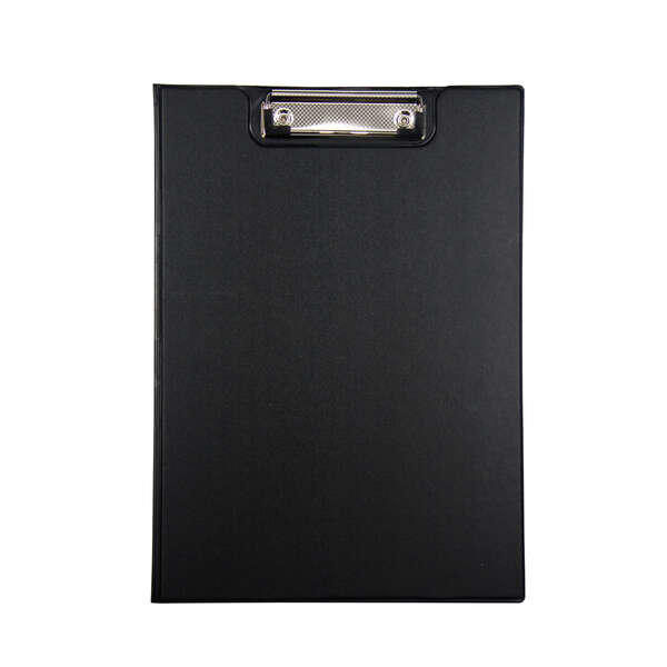 Dohe Cartella A4 con clip a pressione - Copertina in cartone rivestito in PVC opaco - Tasca interna - Colore nero Dohe Cartella A4 con clip a pressione - Copertina in cartone rivestito in PVC opaco - Tasca interna - Colore nero