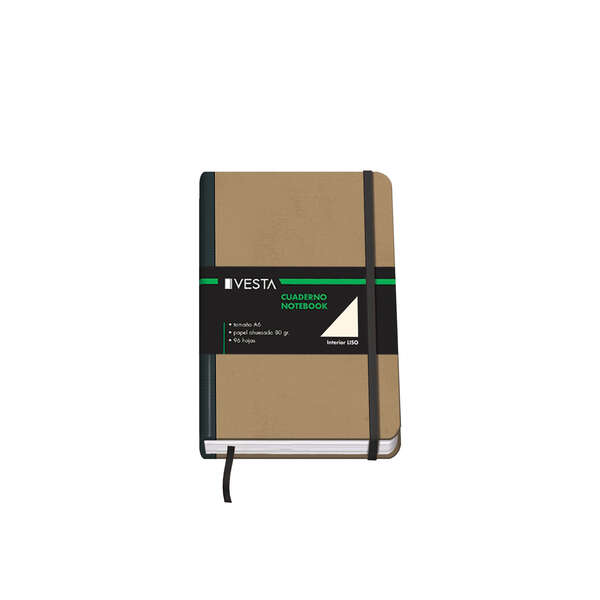 Dohe Quaderno in cartoncino con angoli arrotondati - 96 fogli di carta color avorio da 80 g - Copertina in tre pezzi con dorso in tessuto - Chiusura con elastici e nastro segnalibro Dohe Quaderno in cartoncino con angoli arrotondati - 96 fogli di carta color avorio da 80 g - Copertina in tre pezzi con dorso in tessuto - Chiusura con elastici e nastro segnalibro