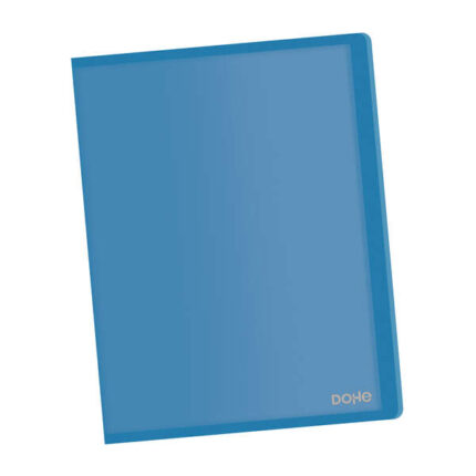 Dohe Raccoglitori con buste in formato Din A4 - Copertina flessibile in polipropilene traslucido - Buste trasparenti saldate al dorso