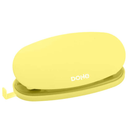 Dohe Soft Touch Trapano da tavolo - Foratura fino a 16 lame - Design ergonomico - Colore giallo pastello
