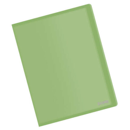 Dohe Cartelle con buste Din A4 - Copertina flessibile in polipropilene - Buste trasparenti saldate al dorso