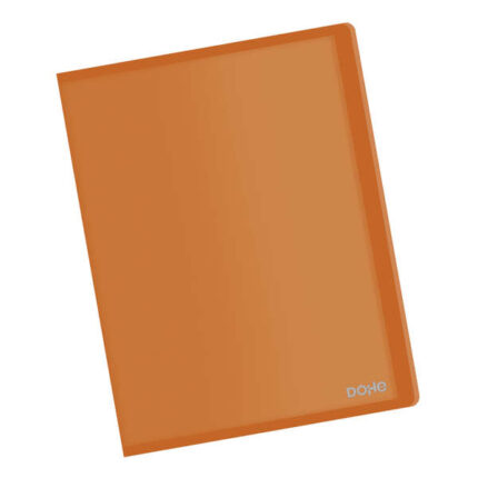 Dohe Cartelle con buste Din A4 - Copertina flessibile in polipropilene - Buste trasparenti saldate al dorso
