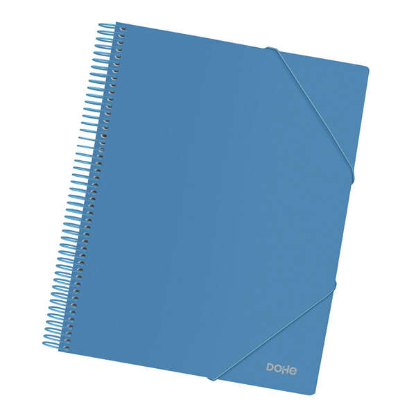 Dohe Raccoglitore con 30 buste formato A4 - Copertina in polipropilene opaco da 800 micron - Buste trasparenti da 80 micron - Spirale in plastica colorata - Elastici in tinta