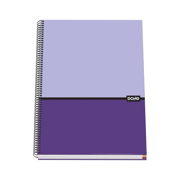 Dohe Quaderno a spirale con copertina rigida A4 - 228x300 mm - Copertina in cartoncino rivestito con carta stampata a colori e plastificata opaca - Interno con 100 fogli in carta offset da 90 g Dohe Quaderno a spirale con copertina rigida A4 - 228x300 mm - Copertina in cartoncino rivestito con carta stampata a colori e plastificata opaca - Interno con 100 fogli in carta offset da 90 g