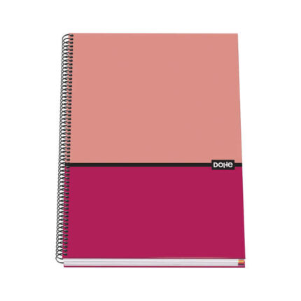 Dohe Quaderno a spirale con copertina rigida A4 - 228x300 mm - Copertina in cartoncino rivestito - Interno 100 fogli offset 90 g - Griglia 5 mm