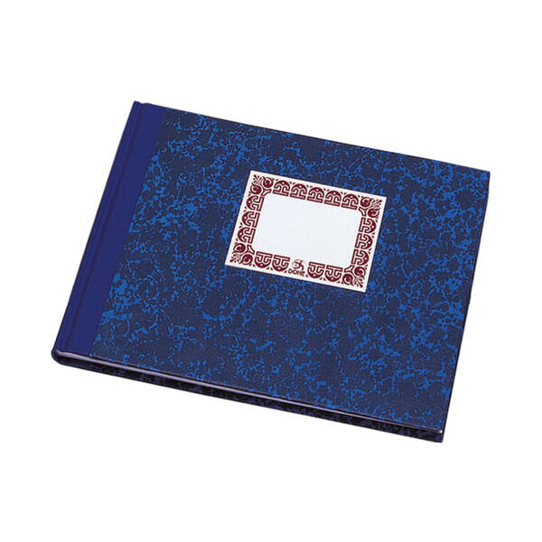 Dohe Quaderno Cartone a righe orizzontali da 100 fogli - Formato quarto orizzontale - Copertina in tre pezzi con dorso in tessuto - Interno in carta offset da 70 g/m² - Cucitura con filo vegetale - Dorso blu