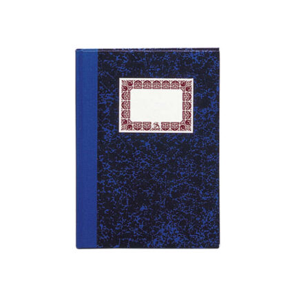 Dohe Quaderno Cartone a righe orizzontali da 100 fogli - Formato quarto naturale - Copertina in tre pezzi con dorso in tessuto - Interno in carta offset da 70 g/m² - Cucitura con filo vegetale - Dorso blu