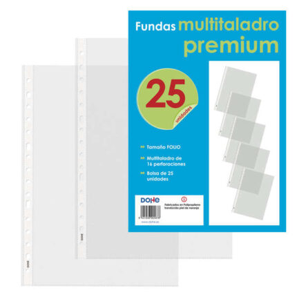 Dohe 25 Buste per trapano multiuso Premium con 16 fori - Polipropilene ruvido