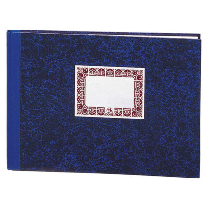 Dohe Quaderno Cartone a righe orizzontali da 100 fogli - Formato orizzontale - Copertina in tre pezzi con dorso in tessuto - Interno in carta offset da 70 g/m² - Cucitura con filo vegetale - Dorso blu