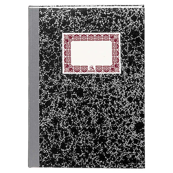Dohe Quaderno Cartonato Modello Indice da 100 Fogli - Formato Folio Naturale - Copertina in Tre Pezzi con Dorso in Tessuto - Interno in Carta Offset da 70 g/m² - Cucito con Filo Vegetale - Dorso Grigio