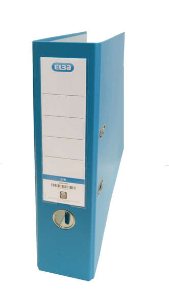 Elba Archivio a leva Rado Top Folio - Dorso 80 mm - Rivestimento esterno in plastica - Interno in carta - Colore turchese