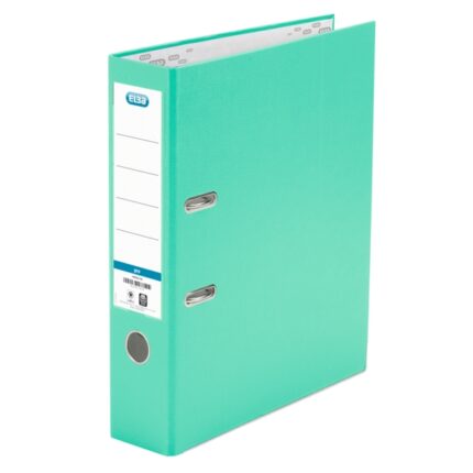 Raccoglitore a leva Elba Rado Top Folio - Dorso da 80 mm - Rivestimento esterno in plastica - Interno in carta - Colore menta