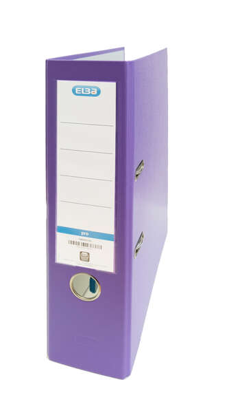 Raccoglitore a leva Elba Rado Top Folio - Dorso da 80 mm - Rivestimento esterno in plastica - Interno in carta - Colore lilla