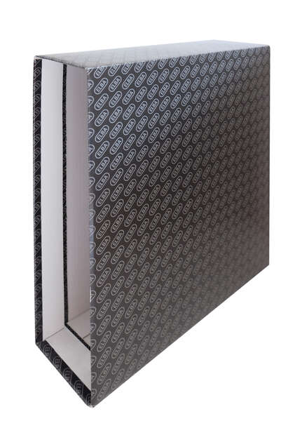 Elba Cartellina per raccoglitori - Formato Folio - Dorso da 85 mm - Materiale cartone plastificato - Colore nero