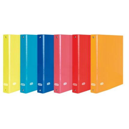 Elba Color Life Raccoglitore ad anelli 4Dx40 mm formato A4 - Dorso 50 mm - Copertina in cartoncino rivestito - Colori assortiti