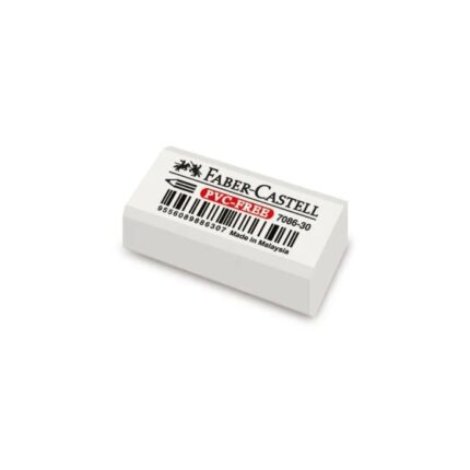 Faber-Castell 7086 Gomma da cancellare compatta in plastica senza PVC - Cancellazione pulita e facile
