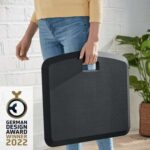 Tappetino antifatica Leitz Ergo Cosy - Aiuta a ridurre l'affaticamento - Migliora la circolazione - Da usare con calzini o a piedi nudi - Colore grigio scuro - immagine 5