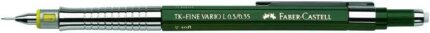 35 mm - Con gomma - Clip in metallo - Colore verde