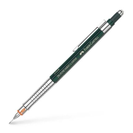 Faber-Castell TK-Fine Vario L Portamine HB 1 mm - Con gomma - Clip in metallo - Colore verde