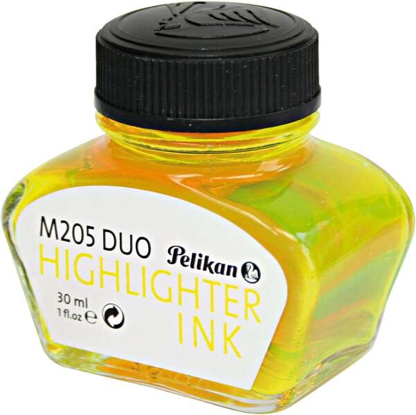 Inchiostro Pelikan 4001 n. 78 - Flacone da 30 ml - Assicura il perfetto funzionamento della penna stilografica - Colore giallo fluorescente