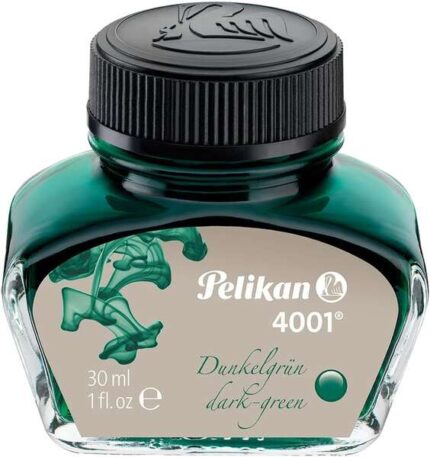 Inchiostro Pelikan 4001 n. 78 - Flacone da 30 ml - Calamaio da 30 ml - Assicura il perfetto funzionamento della penna stilografica - Colore verde scuro