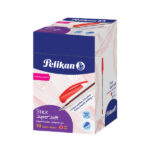 Pelikan Stick Super Soft Penna a sfera Tratto 1 mm - Inchiostro super fluido - Impugnatura triangolare - Colore rosso - immagine 2