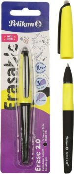 Pelikan Roller Erase 2.0 Penna a sfera - Impugnatura ergonomica antifatica - Inchiostro a lunga durata - Corpo dello stesso colore della scrittura - Colore nero
