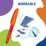 Pelikan Roller Erase 2.0 Penna a sfera Tratto 0,7 mm - Impugnatura ergonomica - Inchiostro a lunga durata - Design fresco e divertente - Colore rosso - immagine 4